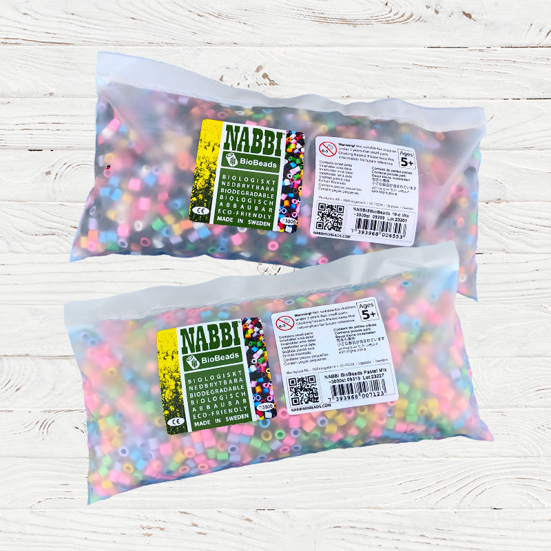 NABBI BioBeads - Ironing Beads Mix, 3000 pcs