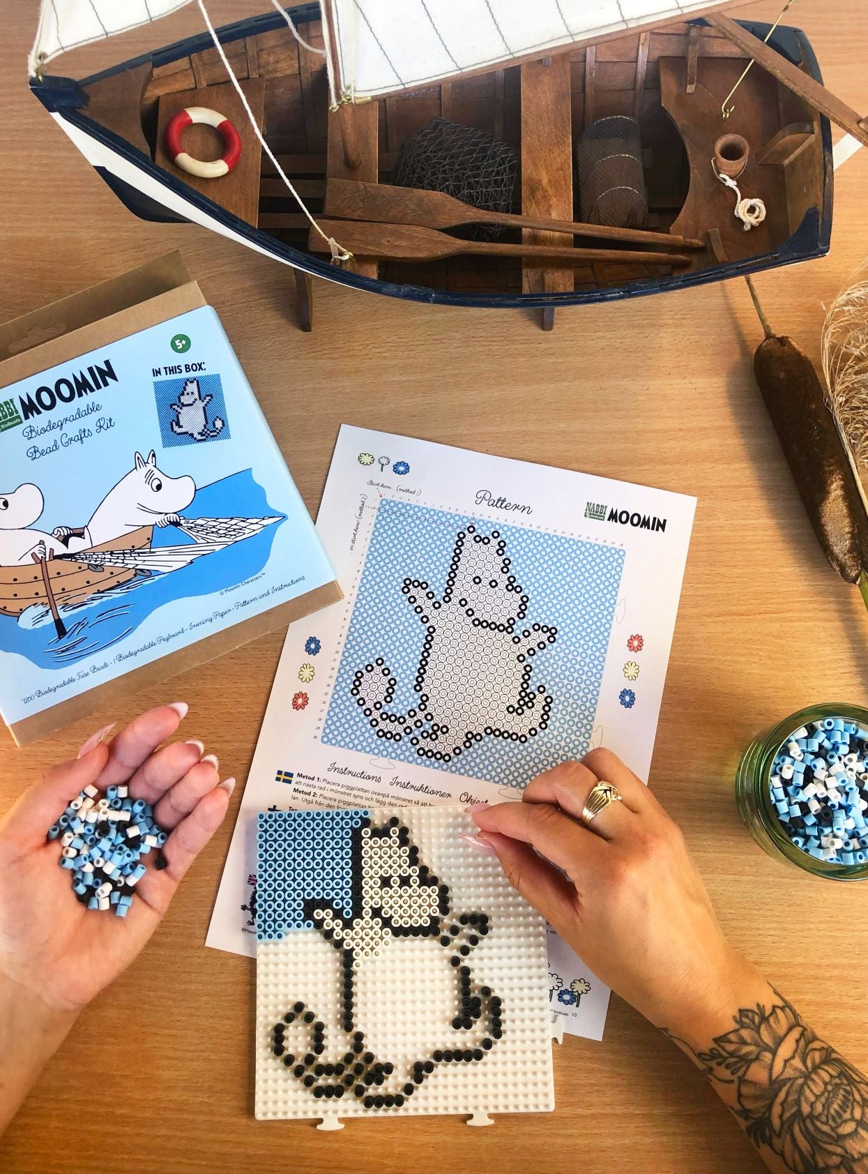 NABBI BioBeads - Mumin-Troll Bastelset