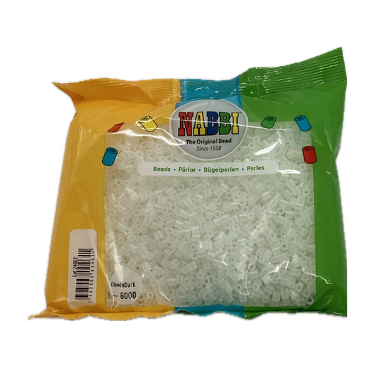 NABBI Rörpärlor – Glow in the Dark (Självlysande), 6000 st