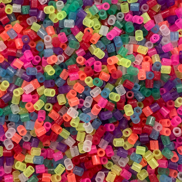 NABBI Rörpärlor - 6000 st, Glitter mix