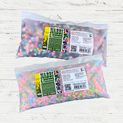 NABBI BioBeads - Bügelperlen Mix, 3000 Stück.