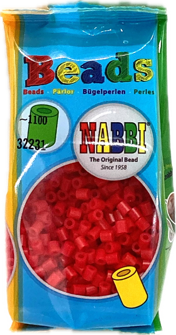 NABBI Ironing beads standard - 1100 pcs, red 32231