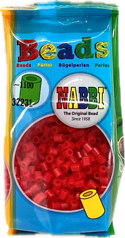 NABBI Ironing beads standard - 1100 pcs, red 32231
