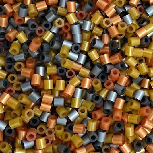 NABBI Rörpärlor – Guld, Silver & Brons Mix, 1100 st