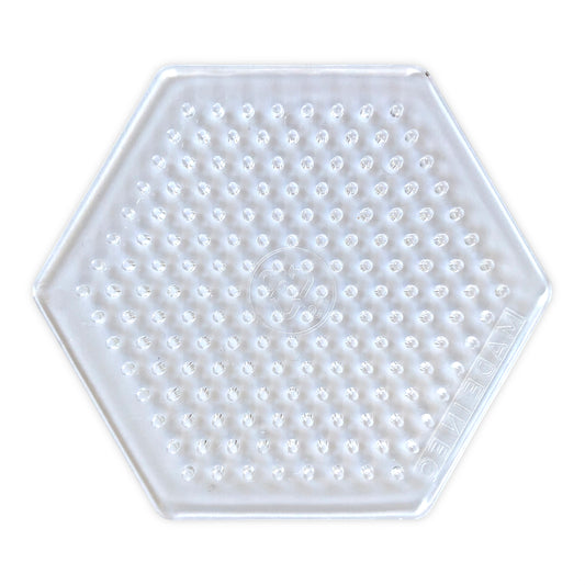 NABBI Piggplatta – Hexagon, Transparent, 9 cm